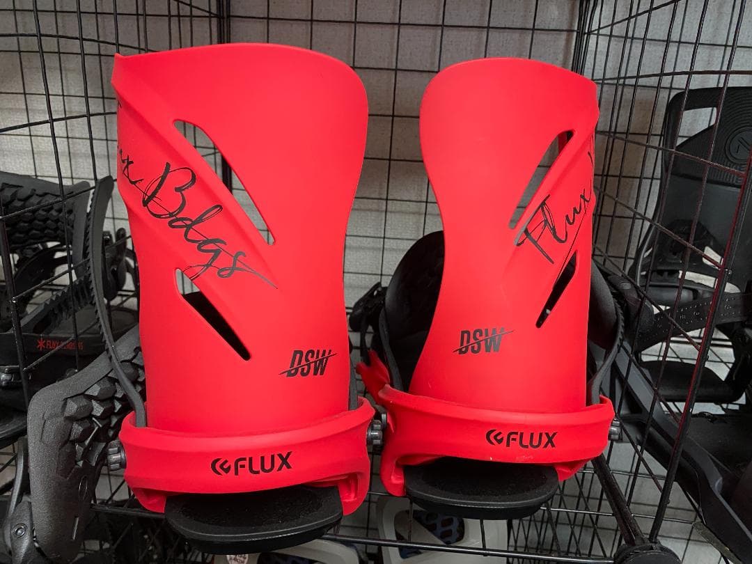 と*ち様 FLUX DSW スノーボードビンディング Mサイズ レッド 2021-2022 FLUX Bindings DS Red 希少 Lサイズ フラックス