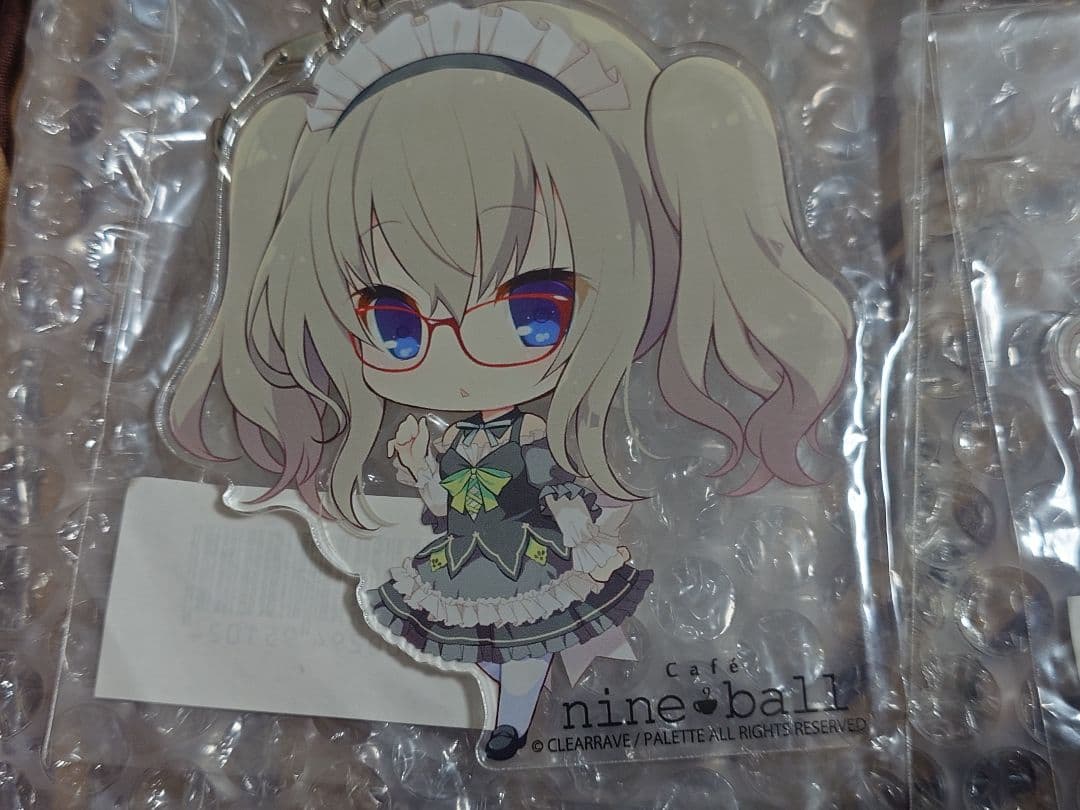 9-nine- ぱれっと コラボカフェ 九條都 アクリルキーホルダーセット