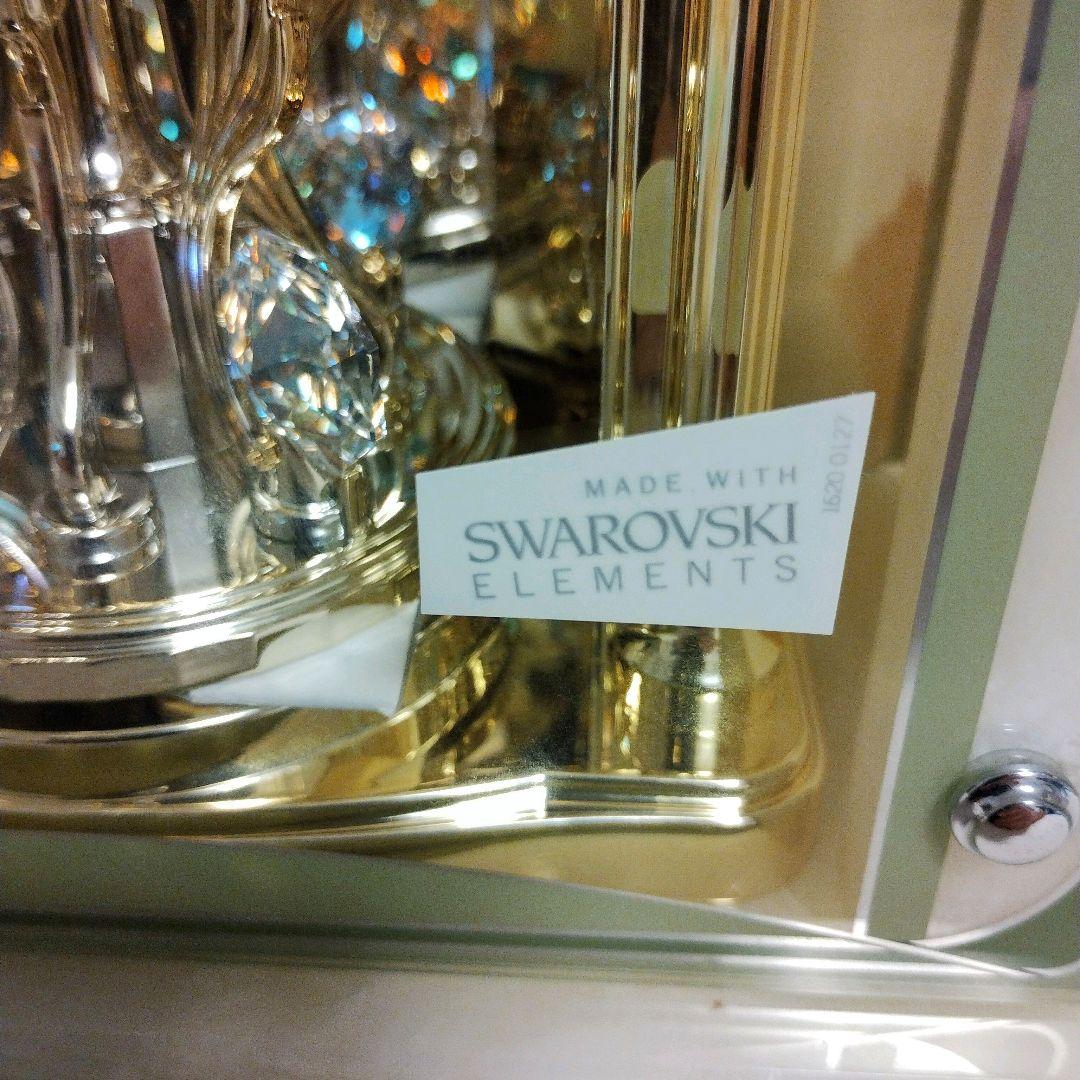 新品リズム電波置時計重厚感ある綺麗な大型グリーンオニックス石枠QE2 -S47N