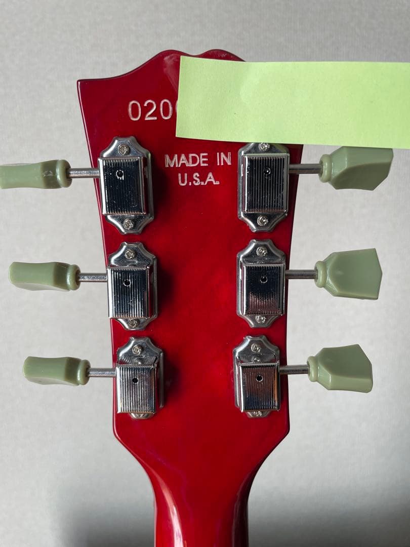 チブソン レスポール ブックマッチ 貼りメイプル バック材不明