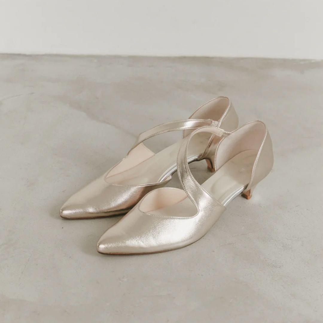 kaene 24cm アシメストラップパンプス ピンク kaene公式オンラインストア アシメストラップパンプス / 050018 結婚式