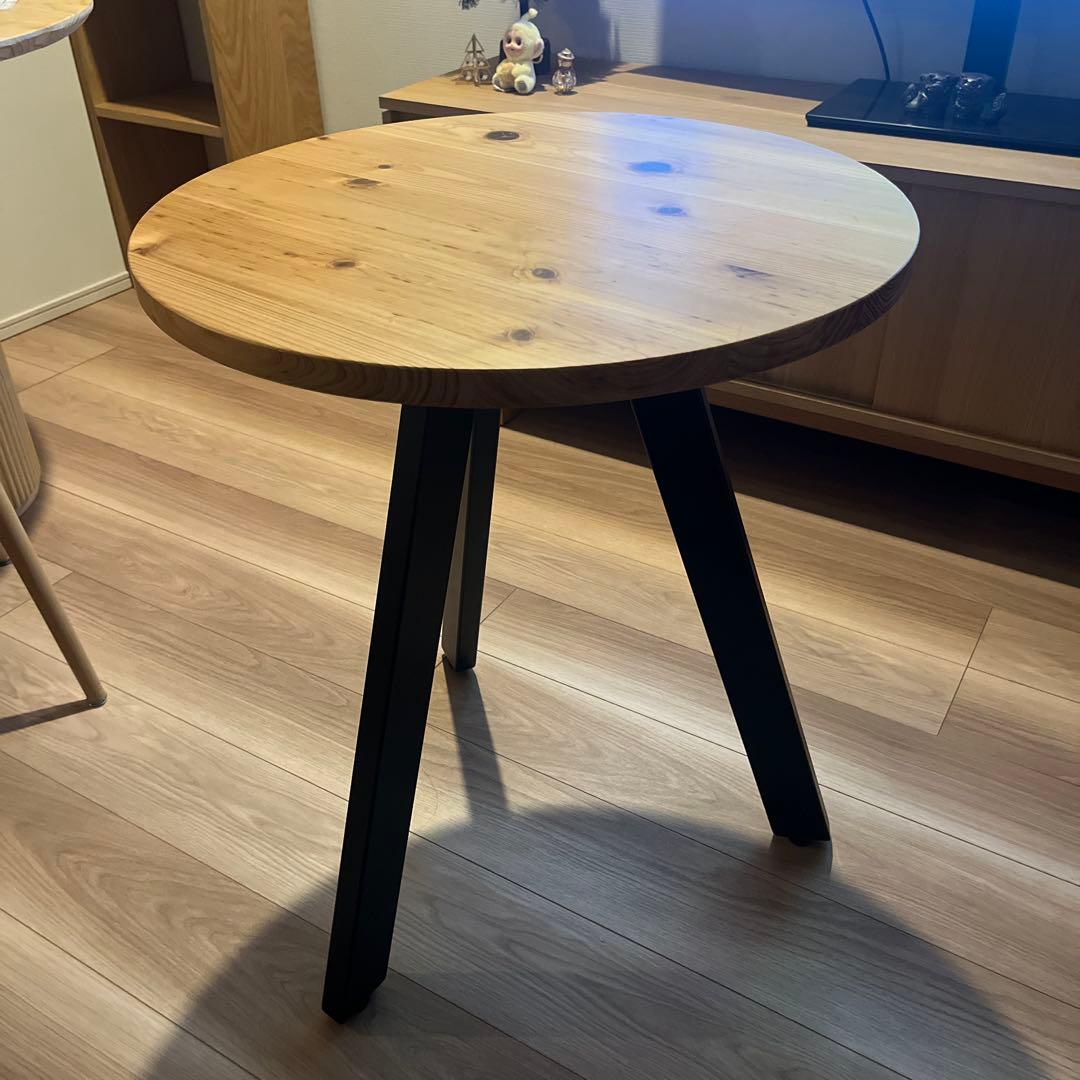 KANADEMONO ラウンドテーブル　600φ H=700 円形テーブル コンパクトサイズ（-φ60cm） – KANADEMONO