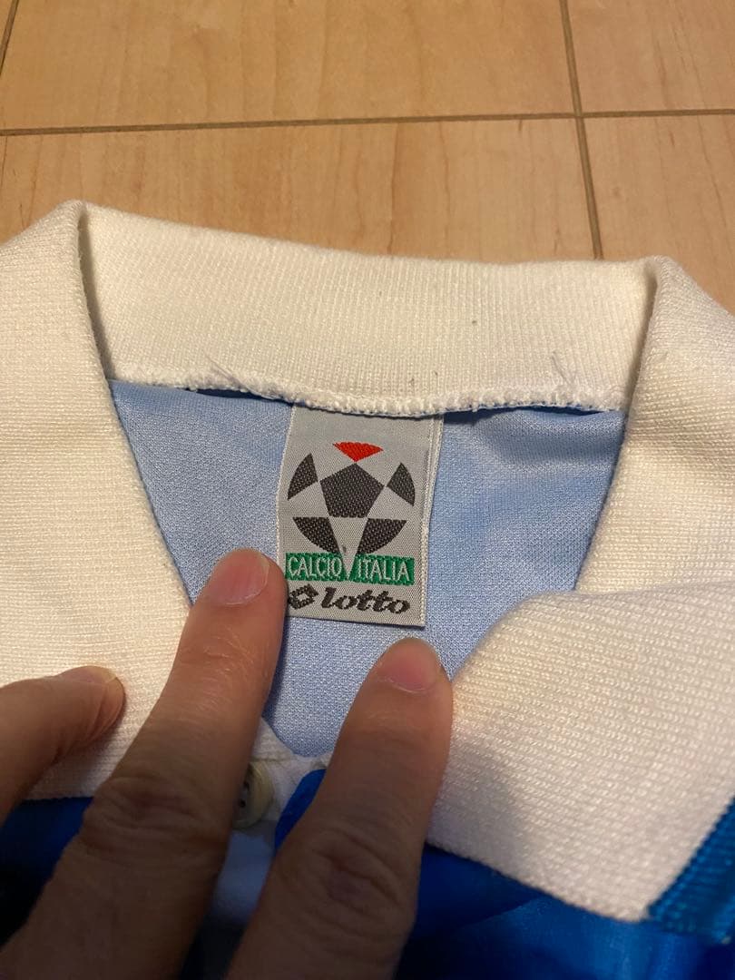 lotto ロット サッカー SCナポリ ユニフォーム ゲームシャツ - メルカリ