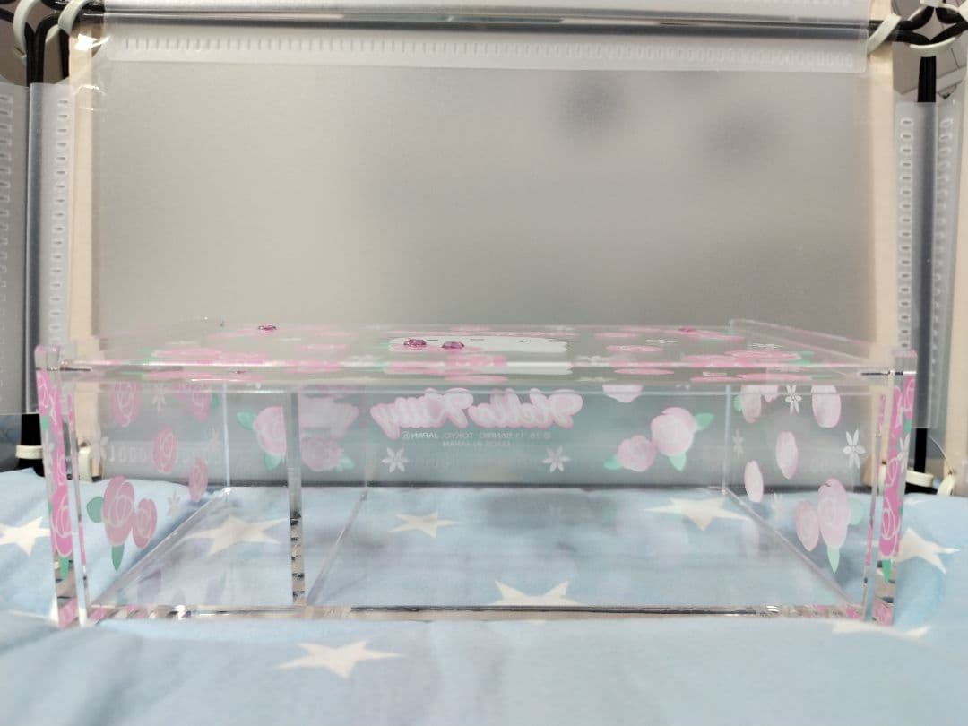 激レア2011 ローズ キティ コットン 綿棒 ケース アクセサリーケース