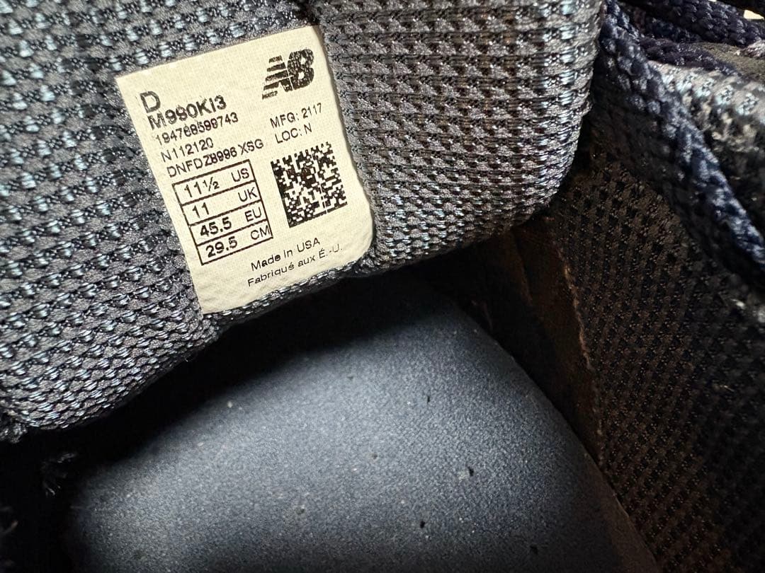 NEW BALANCE × KITH M990 （29.5cm）