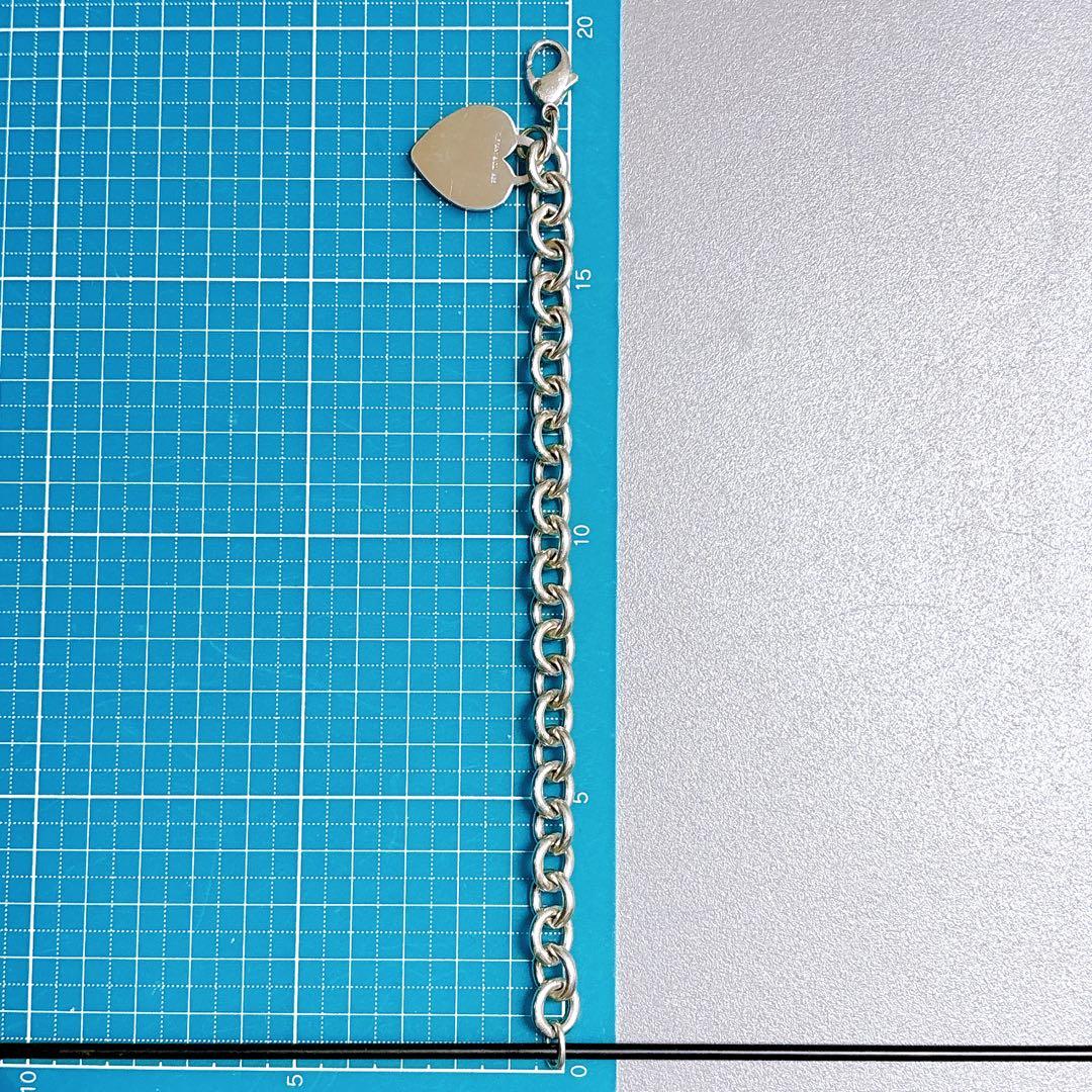 【美品】19.7cm ティファニー ハートタグ ブレスレット シルバー925