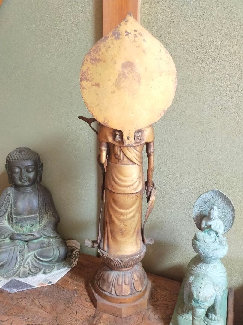 ♥大きな♥観音像♥立像【光雲】高723mm 銅製 観音様 ブロンズ像