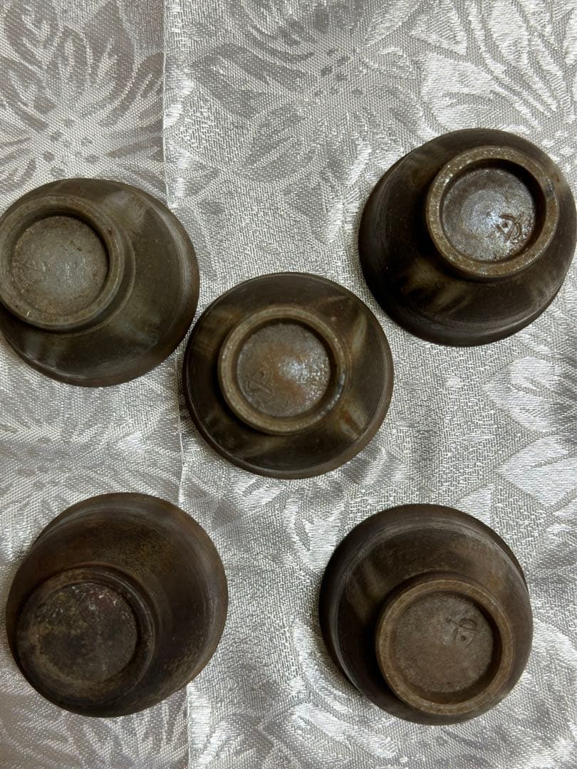 ぐい呑み5個 刻印あり 藤原健 - メルカリ