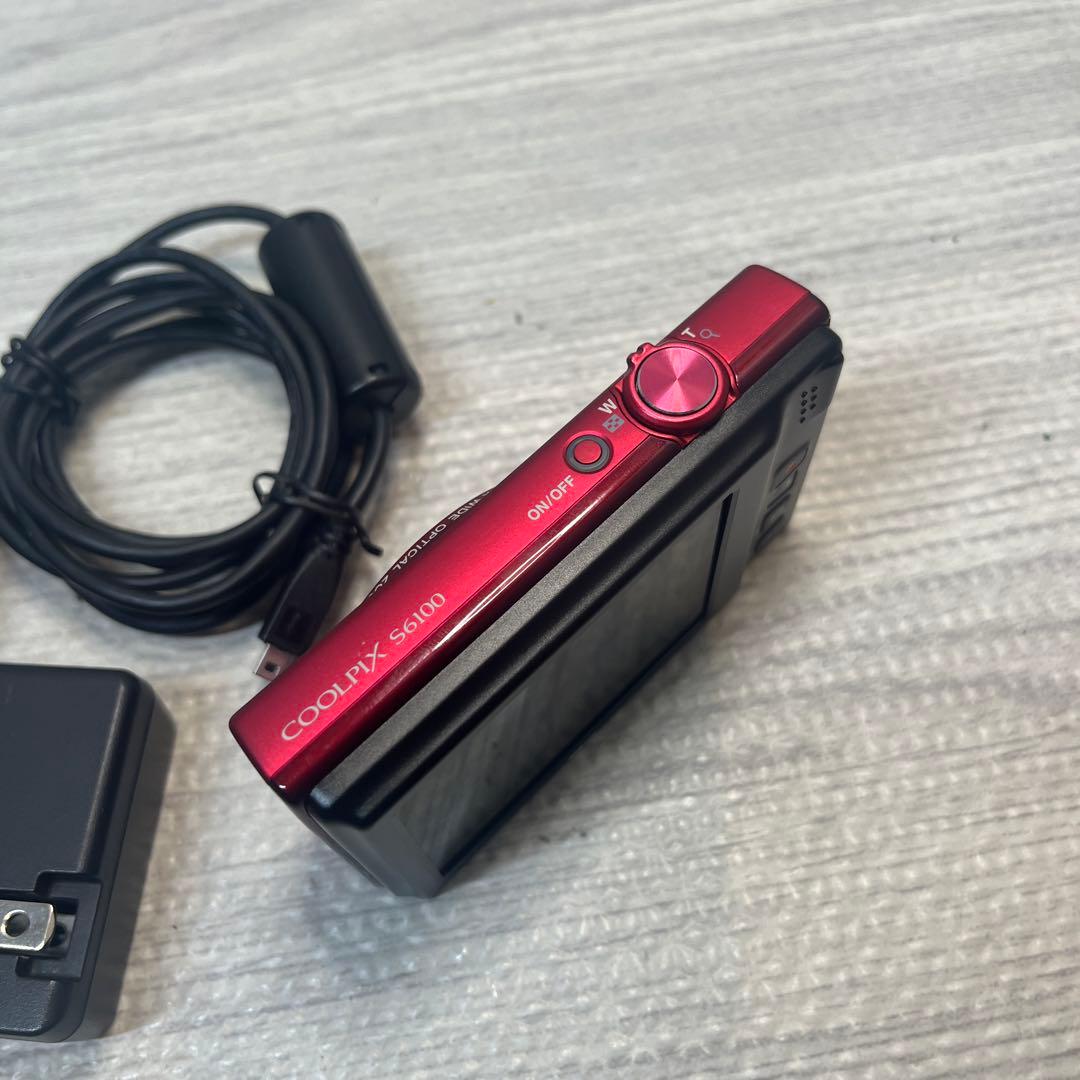 Nikon COOLPIX S6100 レッド - メルカリ
