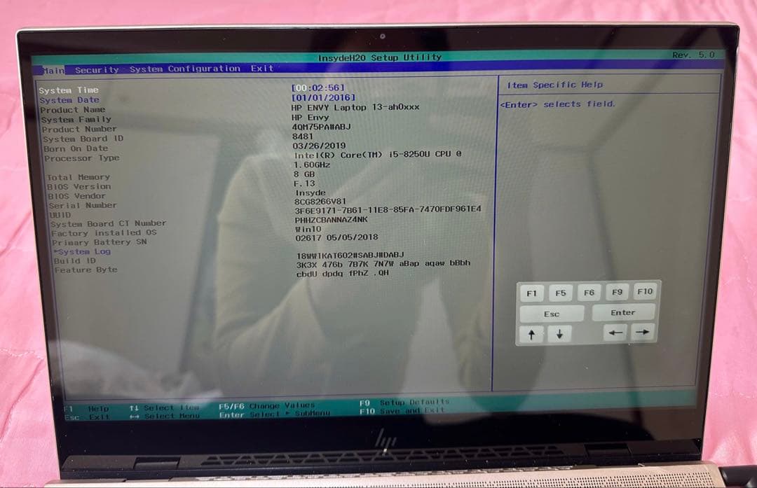 Hp Envy. Core i5-8250u. メモリ 8gb. ジャンク. - メルカリ