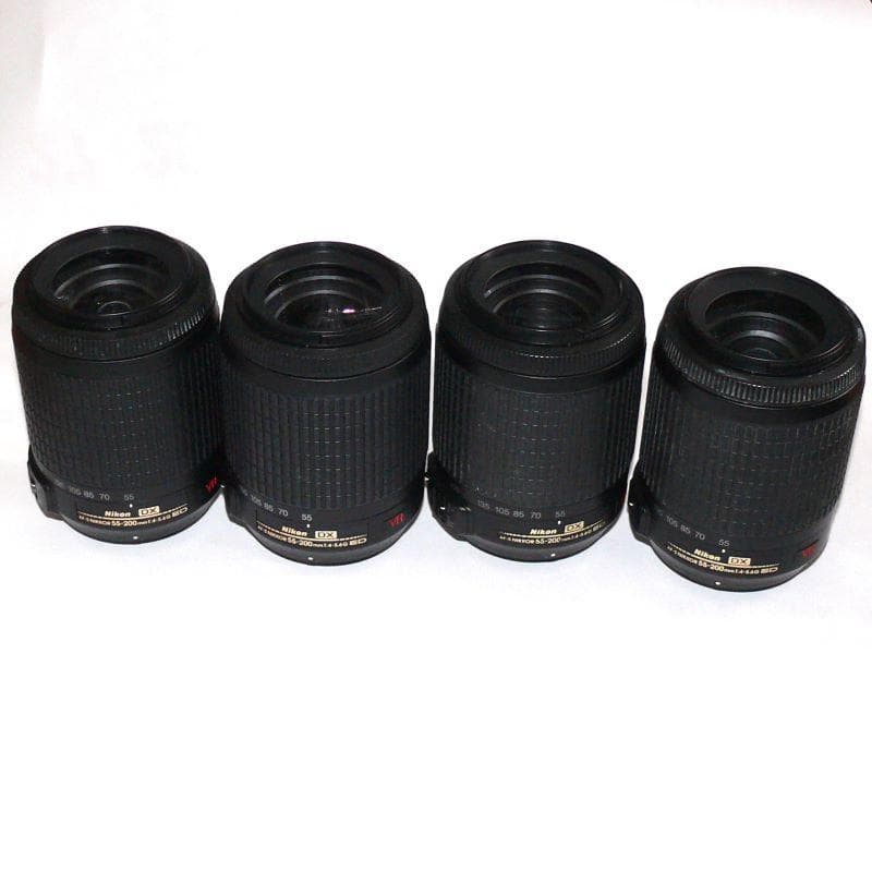 Nikon 55-200mm ED VR ジャンク品4本 Nikon 55-200mm ED VR ジャンク品4本