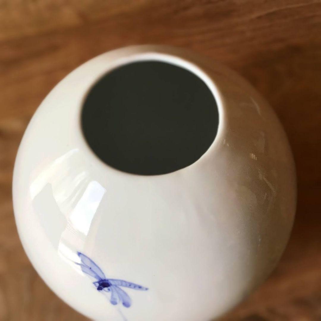 限定品☆豊泉窯《蔵出し》 秋草とんぼ　丸花瓶