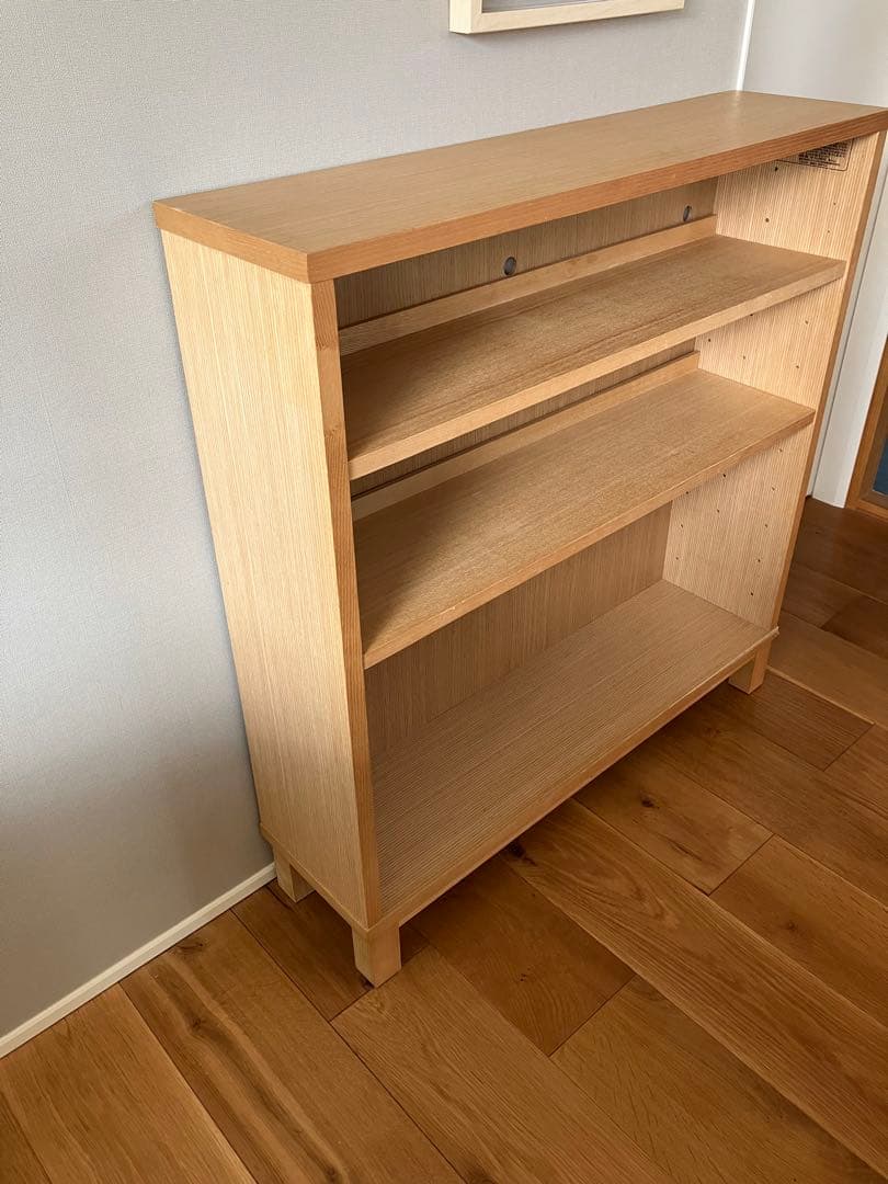 無印良品 本棚 薄型 木製収納 ロータイプ(販売終了品) - メルカリ