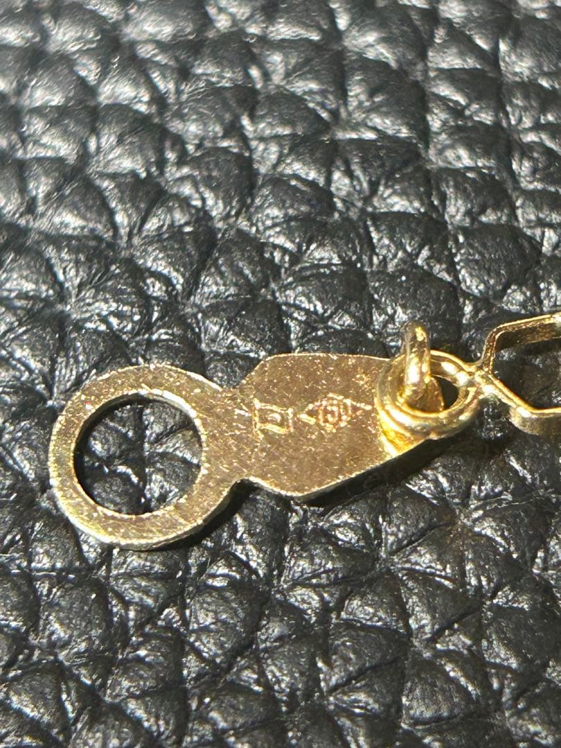 K18 デザインクリップチェーン ブレスレット 5.28g 17cm