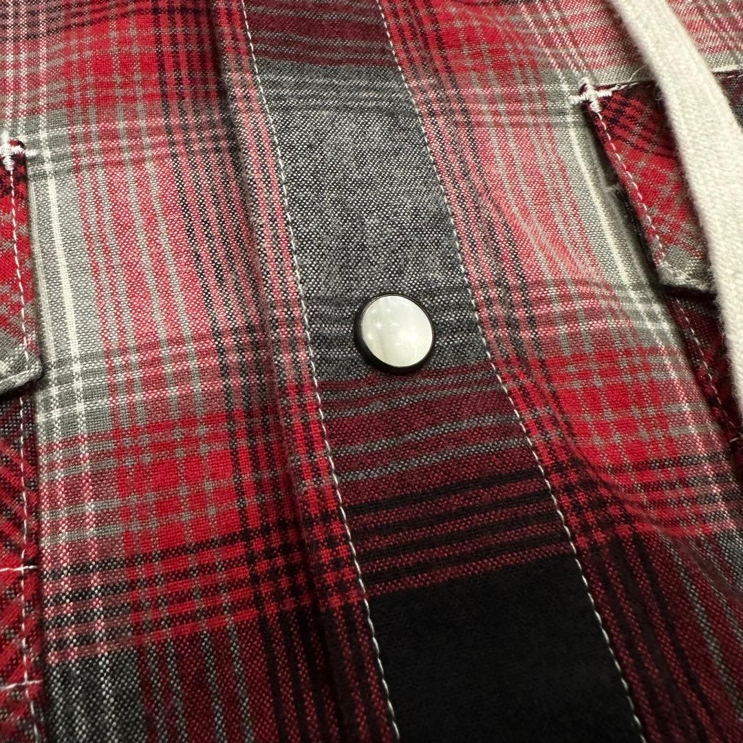 Number (N)ine 05AW ハイスト期 フード付きチェックシャツ - メルカリ