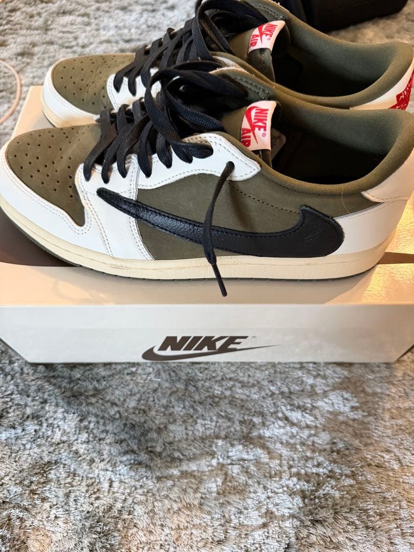 靴 Nike Air Jordan 1 Low Travis Scott Air Jordan 1 Low x Travis Scott 'Sail and Ridgerock' (DM7866-162