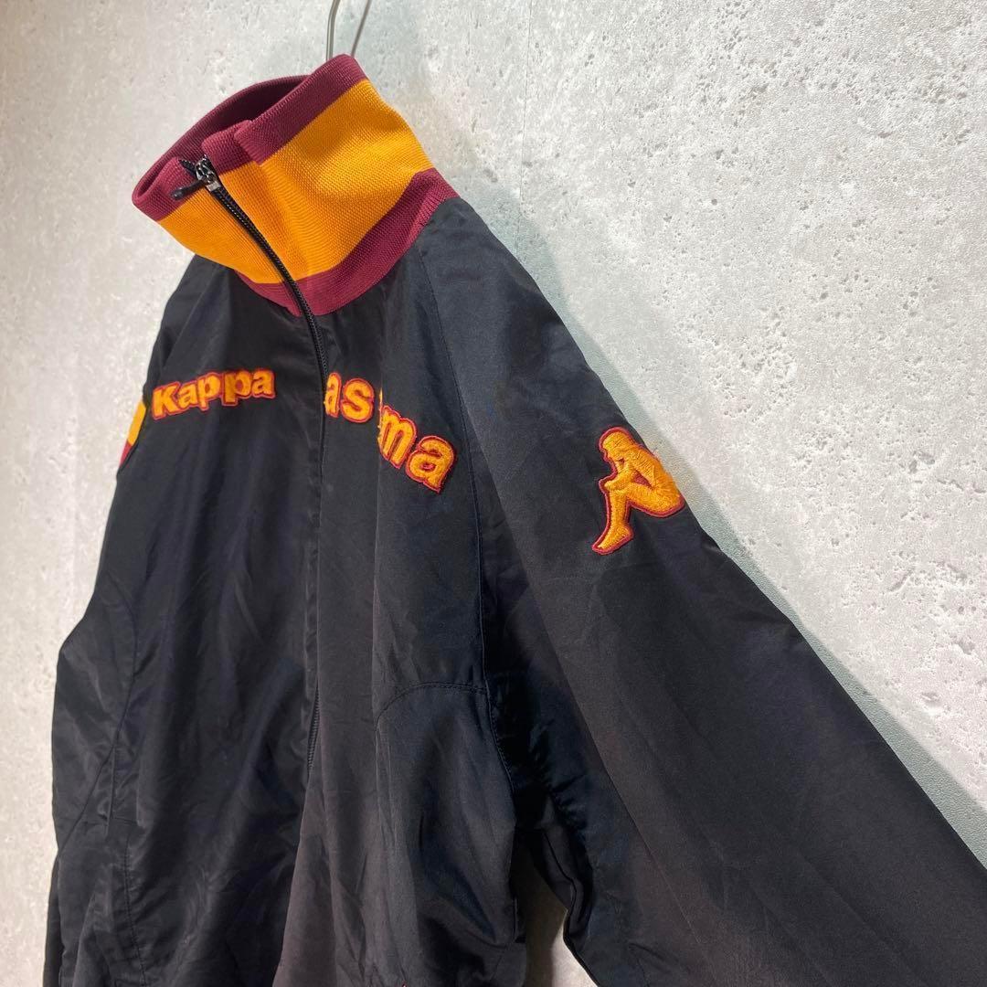 ビンテージEURO古着90s黒ASローマKappaトラックジャケット - メルカリ