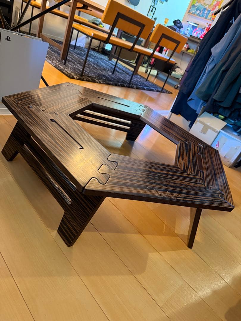 The arth ヘキサテーブル 黒しま次郎 六角テーブル - メルカリ