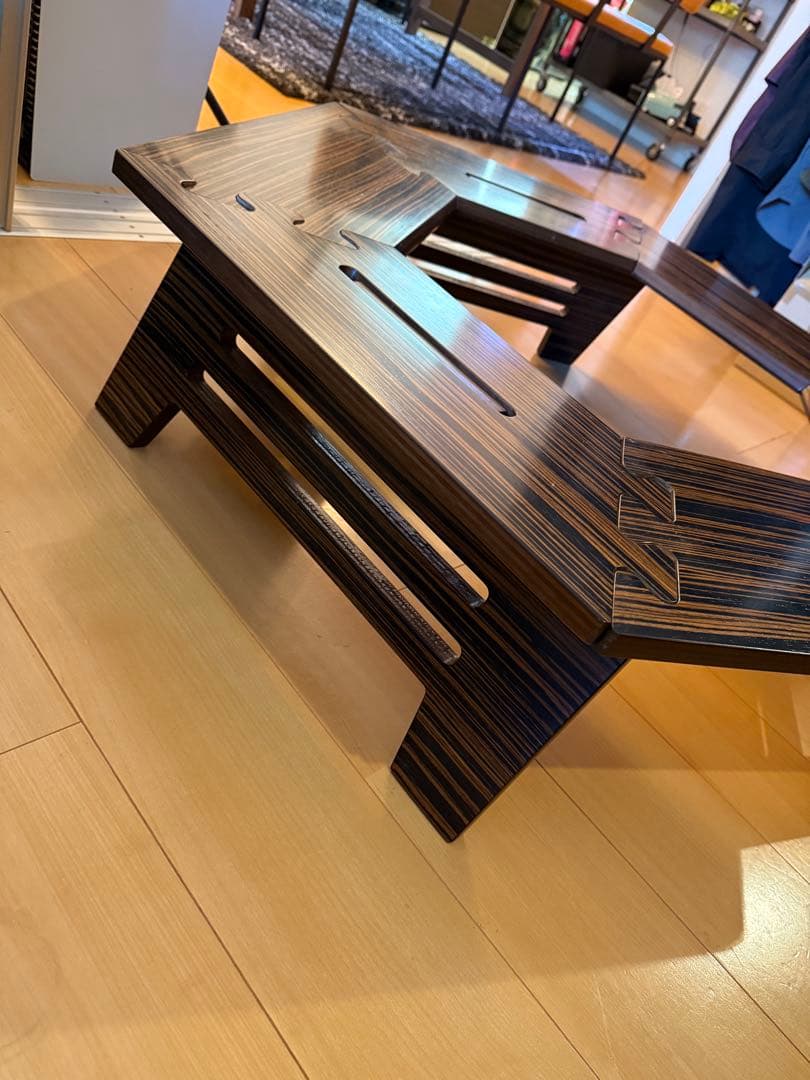 The arth ヘキサテーブル 黒しま次郎 六角テーブル - メルカリ