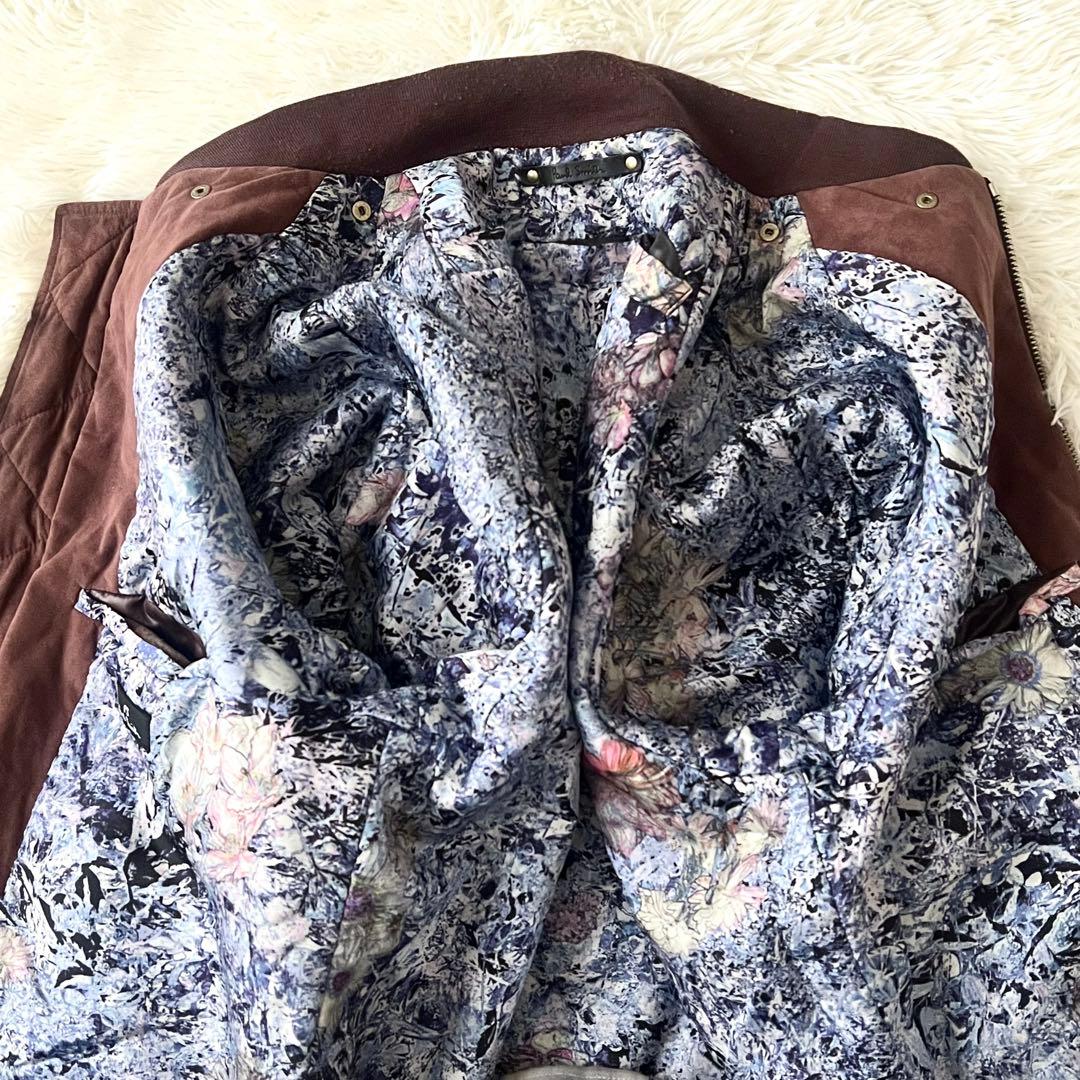 Paul Smith フェイクスエード ブルゾン L 裏地花柄