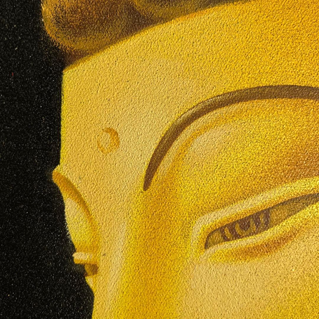 手書き油絵 仏像 額付 肉筆絵画 インテリア 油彩画 - メルカリ