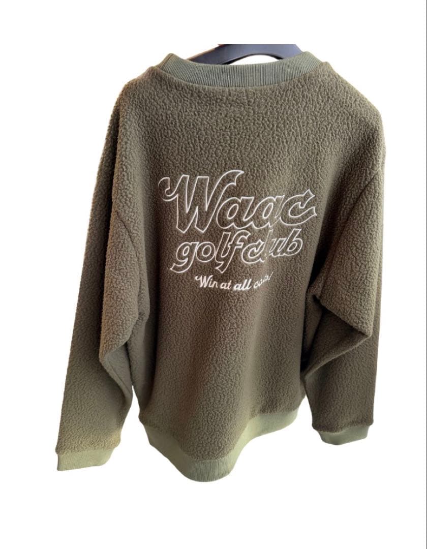 新品】WAACゴルフ ワック リサイクルボアフリース長袖プルオーバー
