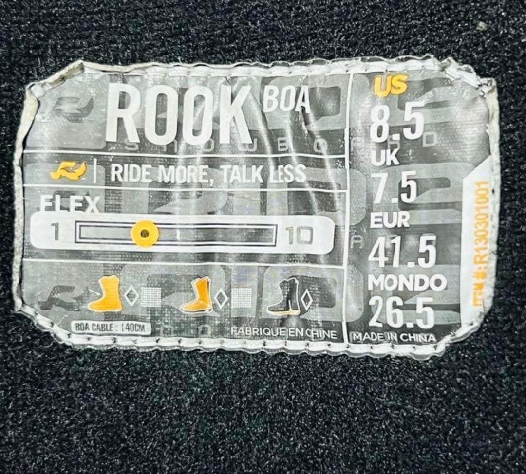 RIDE スノーボード ブーツ 26.5cm 黒 BoAボアワイヤーダイヤル