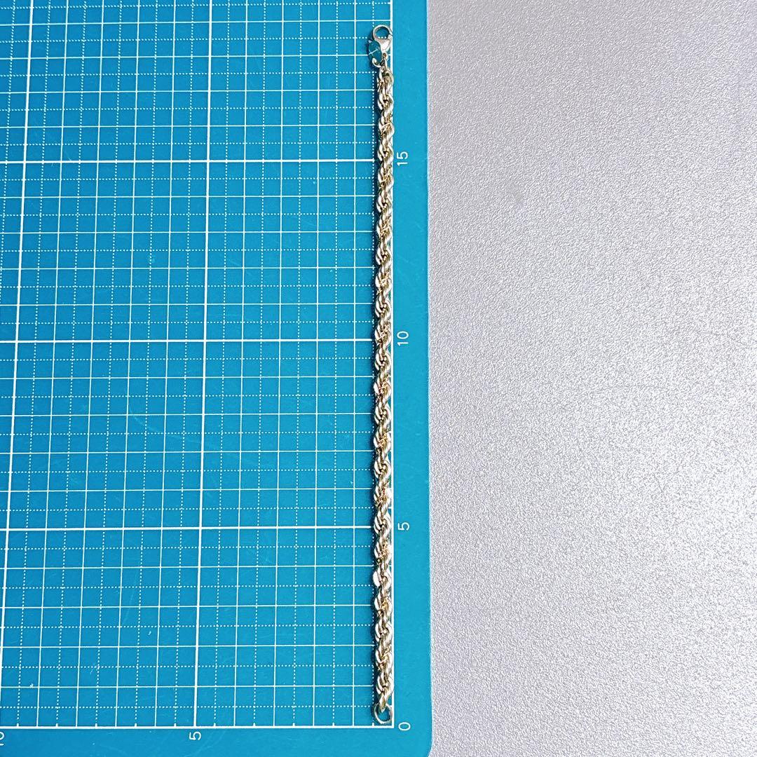 【美品】18.7cm ティファニー ツイスト コンビブレスレット 925/750