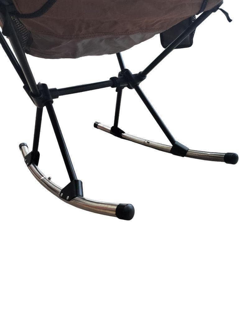 超美】 DesertFox ロッキング機能 ハイバック 折畳チェア ブラウン
