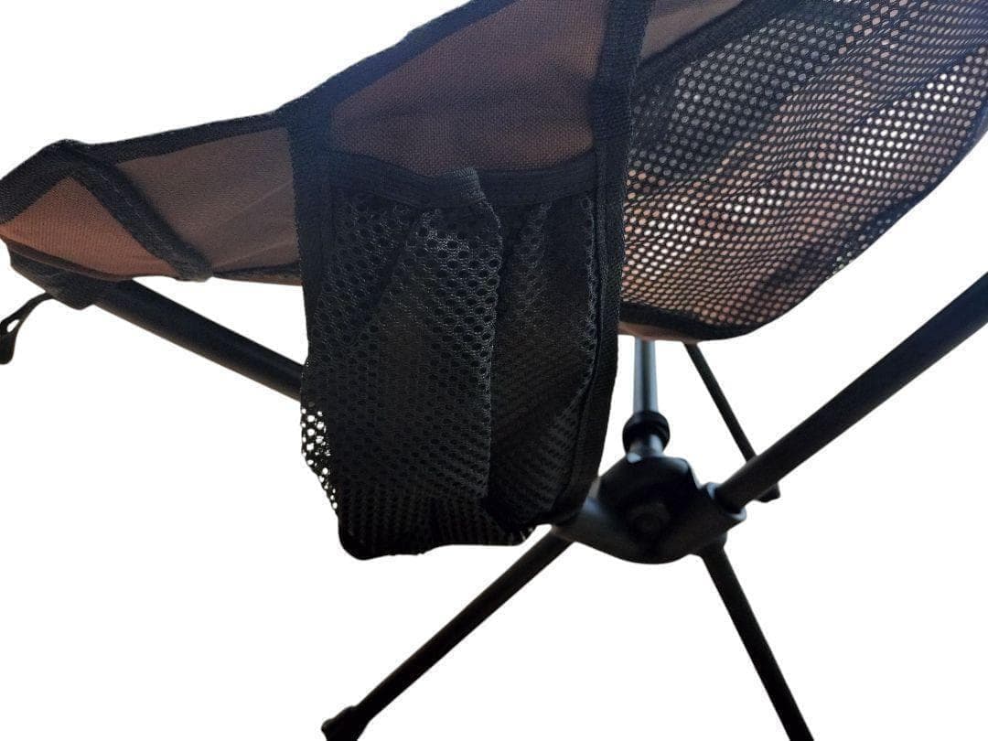 超美】 DesertFox ロッキング機能 ハイバック 折畳チェア ブラウン