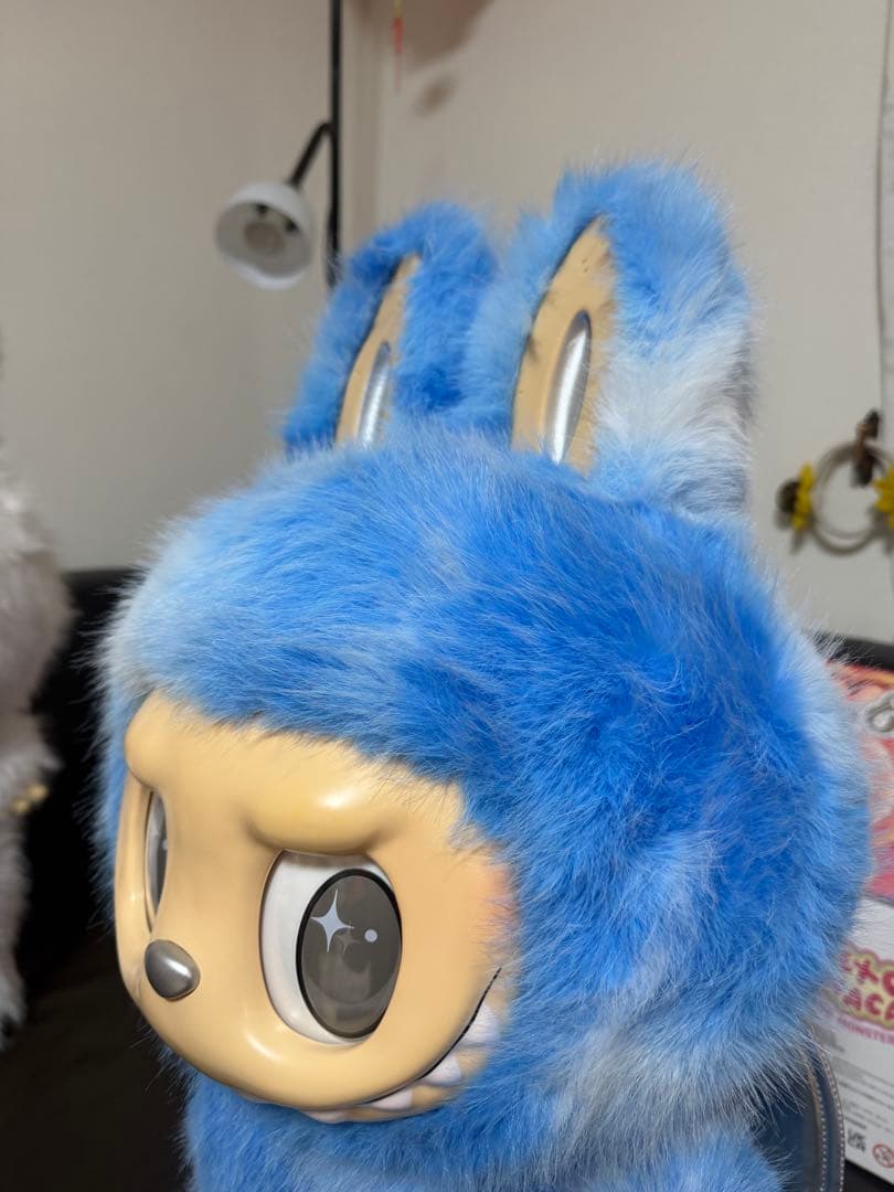 超特大60cmジモモ スカイブルー 羽付きスペシャルオーダー