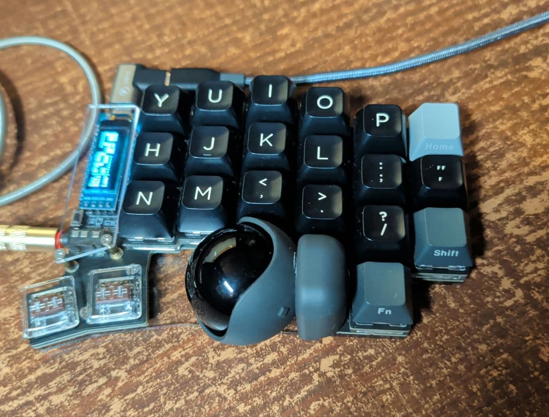 keyball44 半田付け不要 黒仕様　値下げ交渉受けます。