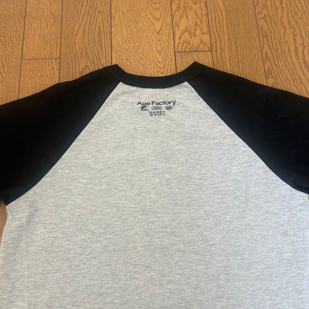 ふるふる様 Age Factory ラグランTシャツ グレー Lサイズ
