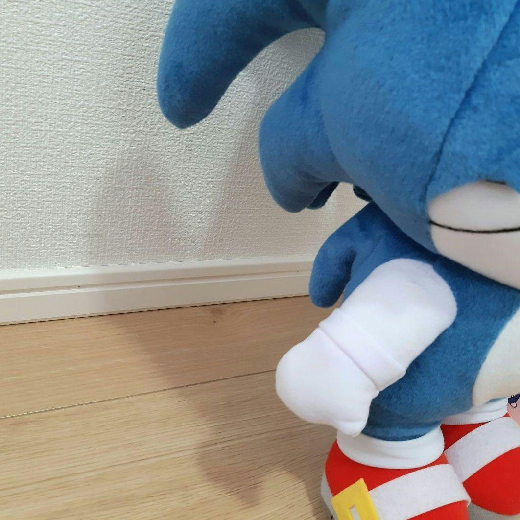 Sonic×HELLO KITTYコラボ特大ぬいぐるみ《非売品》ソニック×キティ