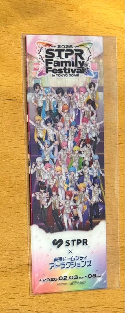 STPR 東京ドームアトラクションズコラボ　ブックマーカー　すとふぇす 2026