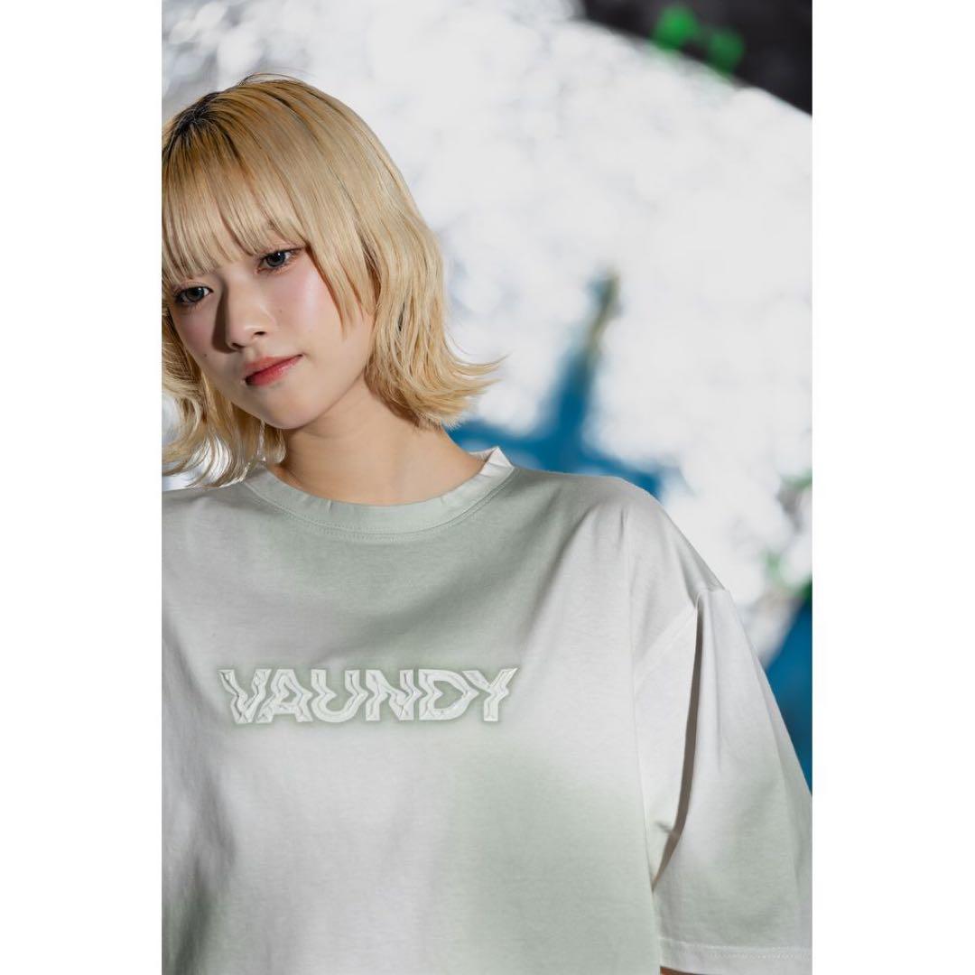 ミュージシャン VAUNDY Block Logo T-shirt FUSION Mint XL