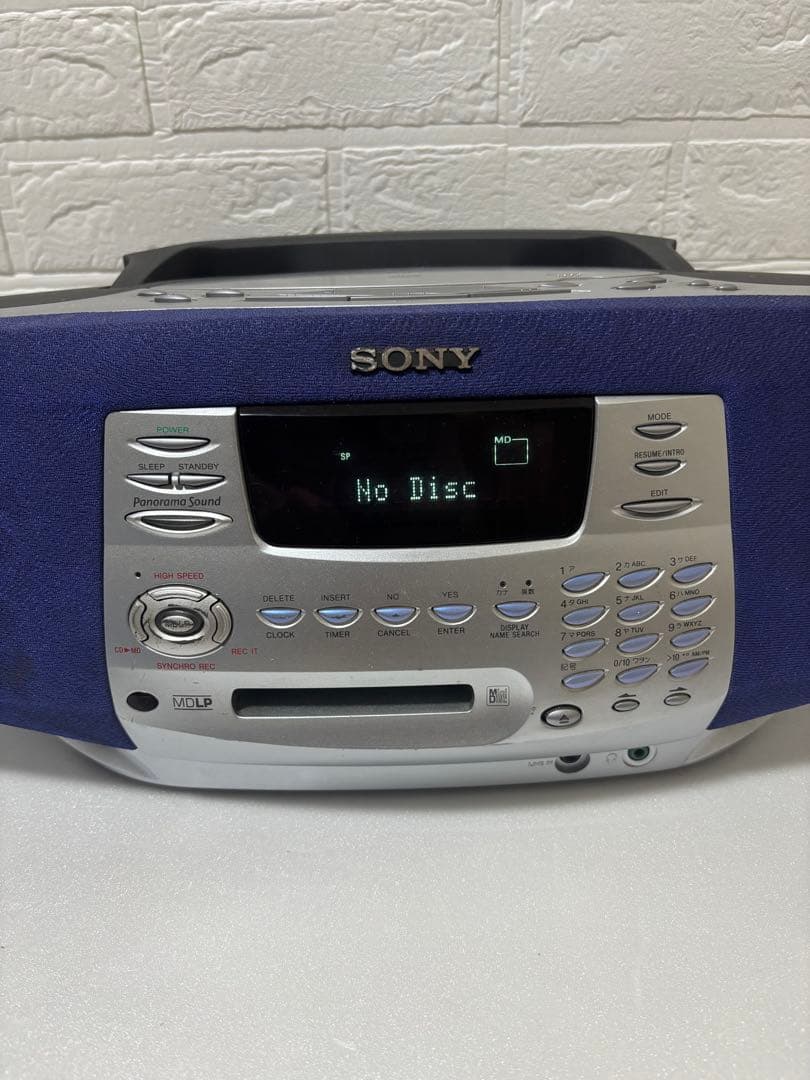 MDLP対応】SONY 完動品 ZS-M37 CD/MDラジオ リモコン付き
