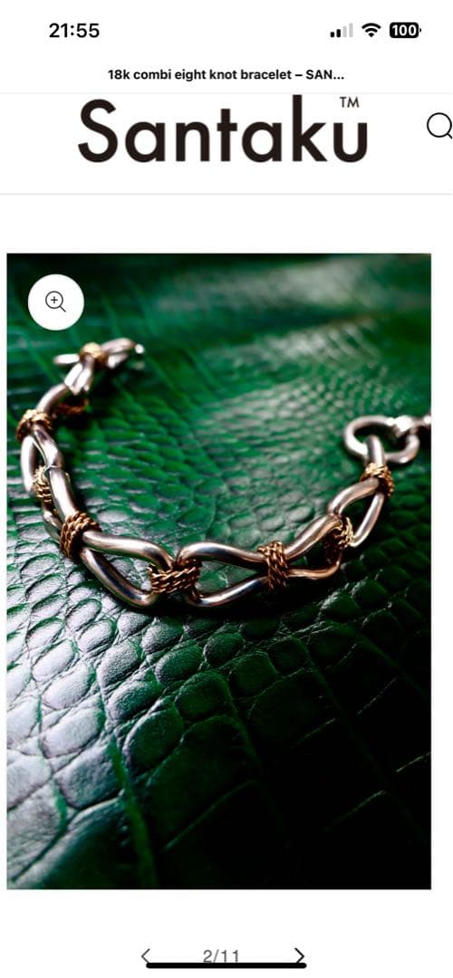 限定品】Santaku eight knot 18KGOLD bracelet - メルカリ