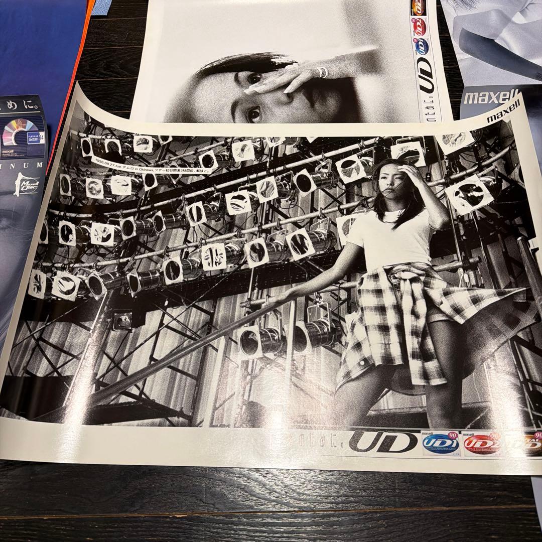 安室奈美恵　12種類　A2サイズ　ポスター　当時品　マクセル　非売品