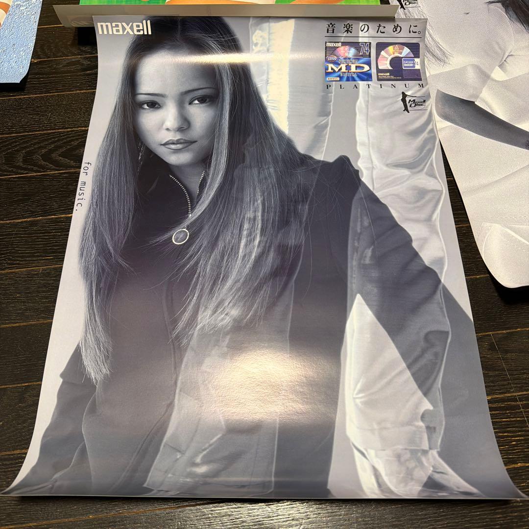 安室奈美恵　12種類　A2サイズ　ポスター　当時品　マクセル　非売品