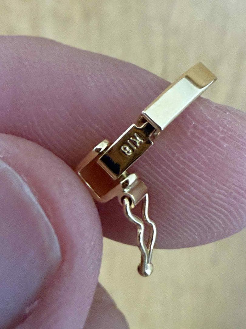 K18YG 12カット トリプルキヘイ ブレスレット 17cm 3.04g