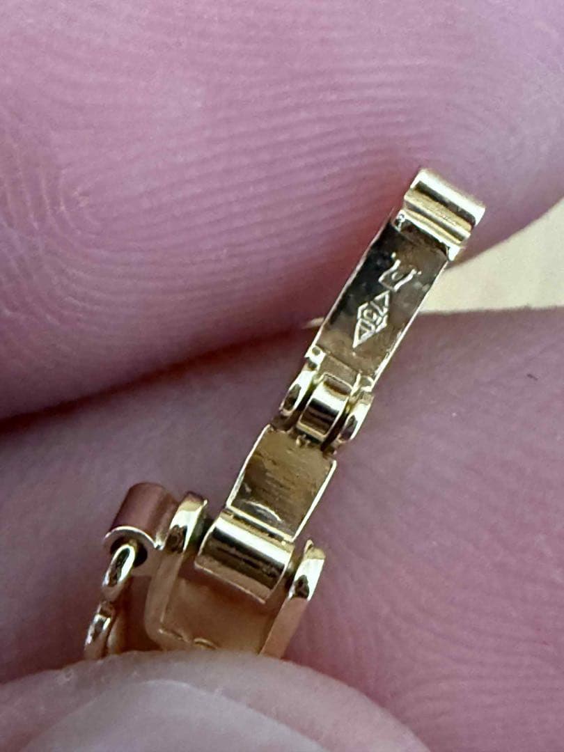 K18YG 12カット トリプルキヘイ ブレスレット 17cm 3.04g