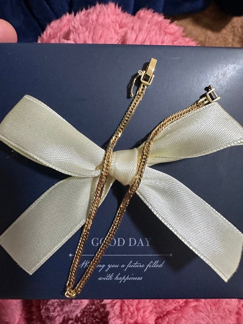 K18YG 12カット トリプルキヘイ ブレスレット 17cm 3.04g