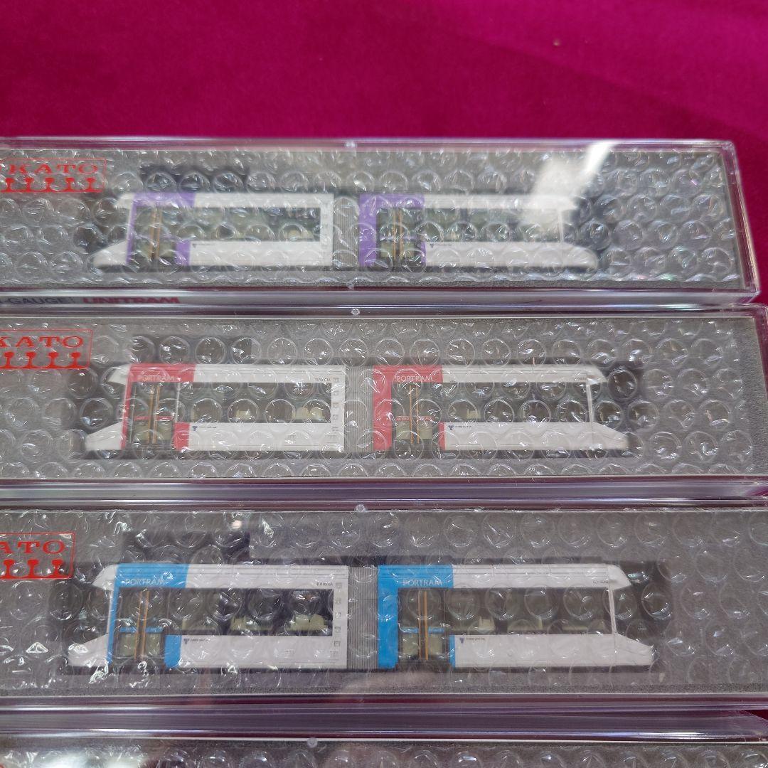 KATO 富山ライトレール赤、紫、青、緑、とやまグリーントラム