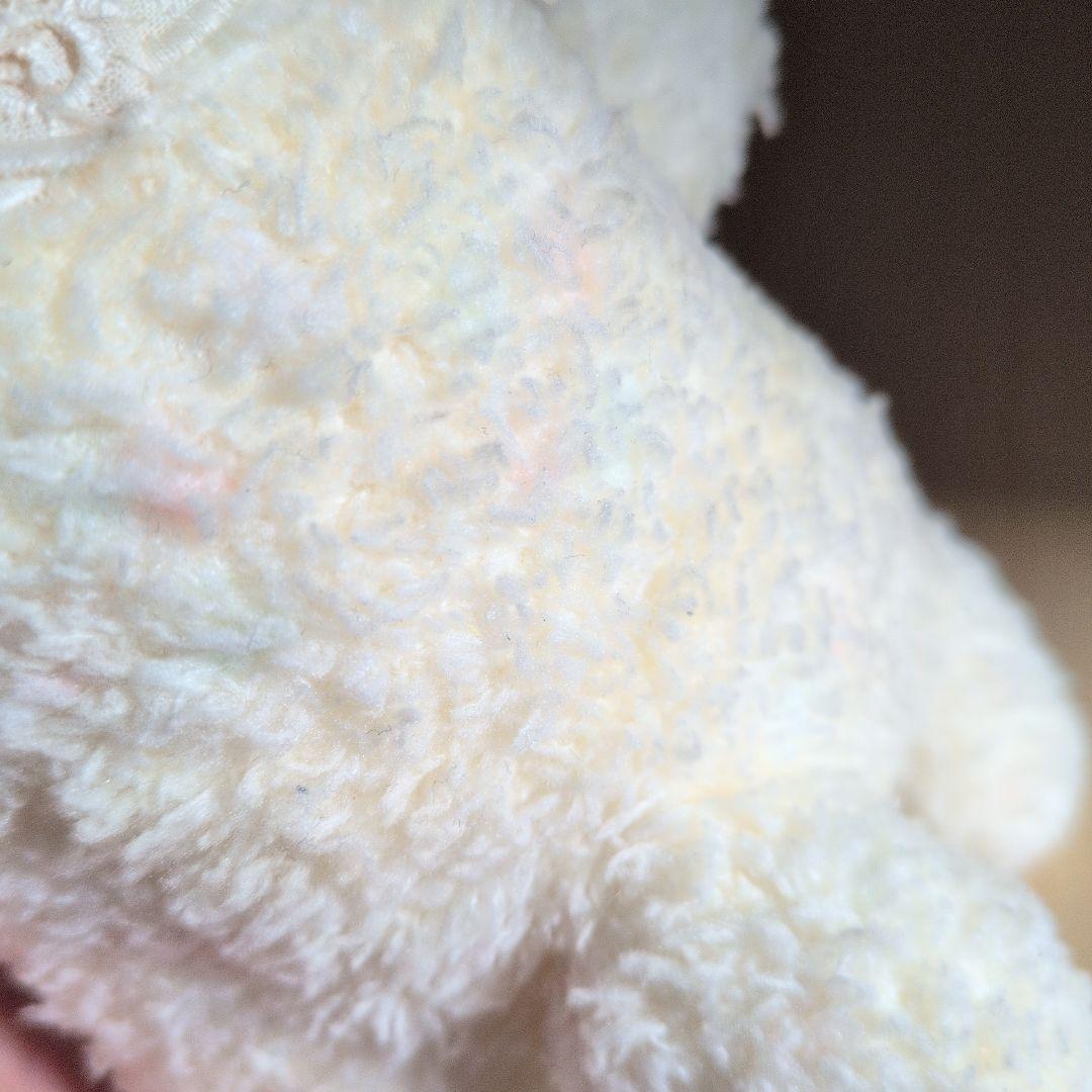 ぬいぐるみ 白 くま？ヴィンテージ　レトロ？