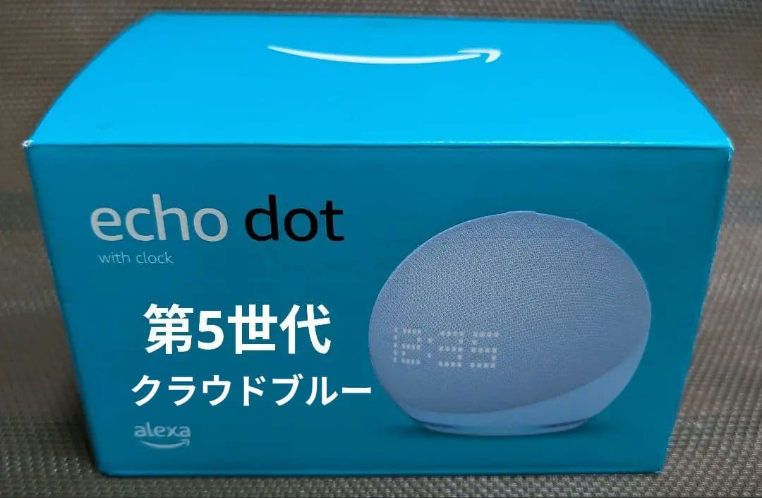 Echo Dot with clock 第5世代 クラウドブルー amazon（アマゾン） Echo Dot with clock エコードット 第5世代 時計