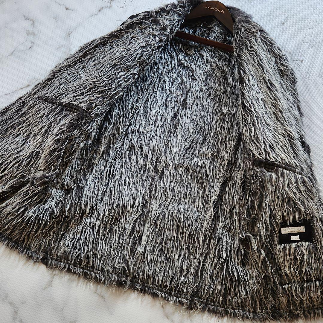 極美品✨MEN'S TENORAS ファーコート フェイクムートン ボア - メルカリ