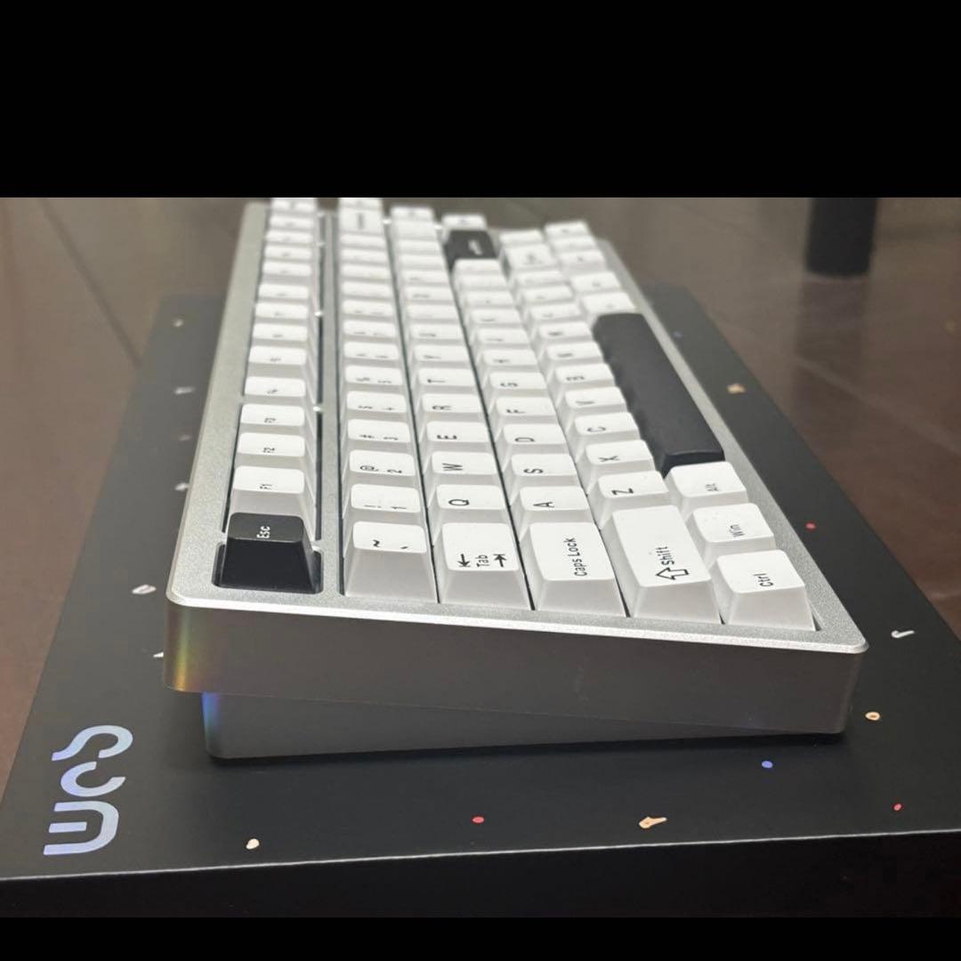 極美品・おまけ付き】Rainy75 lite シルバー メカニカルキーボード