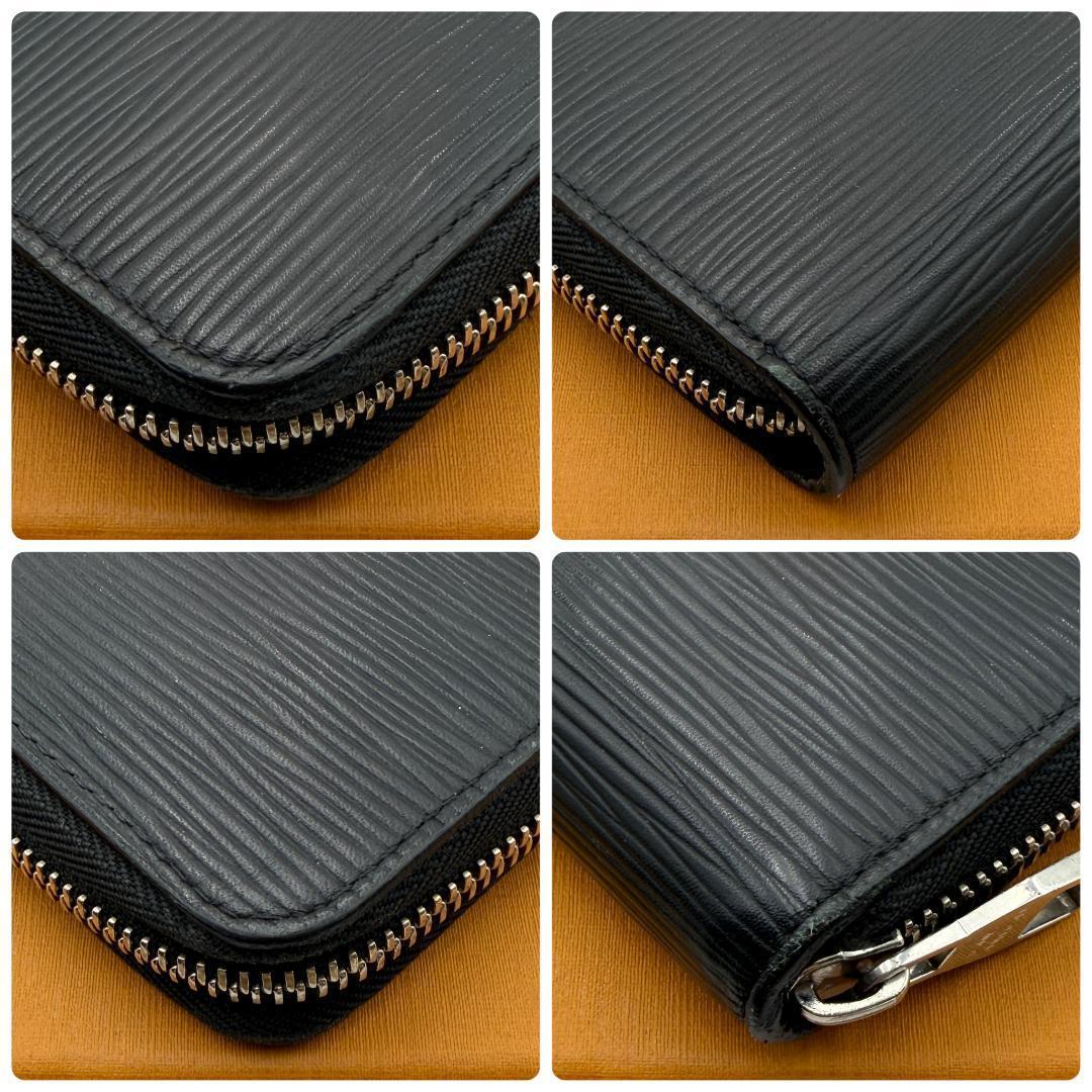 極美品】ルイヴィトン ジッピーオーガナイザー レザー 長財布 黒 ＃283