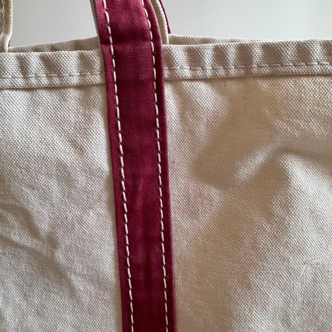 70s 80s L.L.Bean トートバッグ レッド タグなし